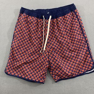 Fair Harbor Shorts Mens Large Geometric Swim Trunks Lined Pockets Activewear